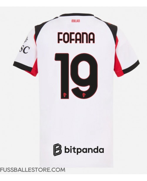 Günstige AC Milan Youssouf Fofana #19 Auswärtstrikot Damen 2025-26 Kurzarm Günstige AC Milan Youssouf Fofana #19 Auswärtstrikot Damen 2025-26 Kurzarm